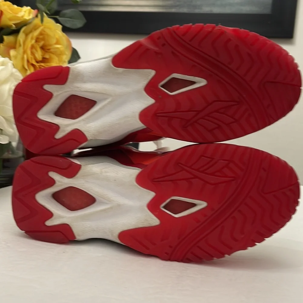 REEBOK KAMIKAZE 2 MID GHOST OF CHRISTMAS PAST WHITE/RED SNEAKERS MENS SIZE 8.5
